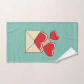 Een liefdesbrief bad handdoek (Handdoek)