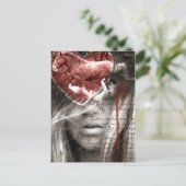 Een liefdesbrief briefkaart (Staand voorkant)