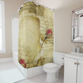 Een  liefdesbrief douchegordijn (In situ)