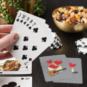 Een liefdesbrief en een gitaar voor jou pokerkaarten (Insitu)