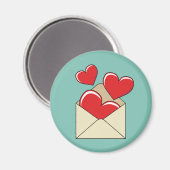 Een liefdesbrief magneet (Voorkant / Achterkant)