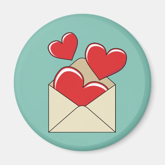 Een liefdesbrief magneet (Voorkant)
