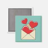 Een liefdesbrief magneet (Voorkant / Achterkant)
