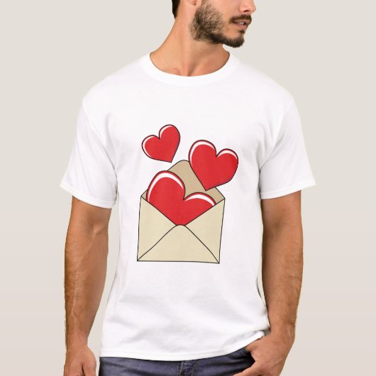 Een liefdesbrief t-shirt (Voorkant)