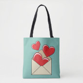 Een liefdesbrief tote bag (Voorkant)