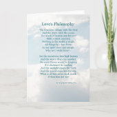 Een liefdesgedicht kaart (Voorkant)