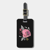 Een liefdeshart met lippen en vleugels die worden  bagagelabel (Voorkant verticaal)