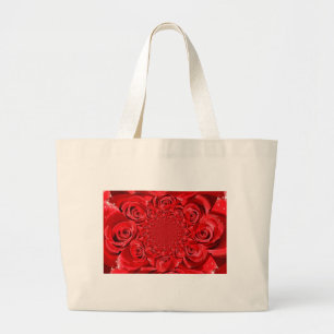 Een liefdesverhaal in Rozen Grote Tote Bag