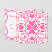 Een liefdevol feest kaart (Voorkant / Achterkant)