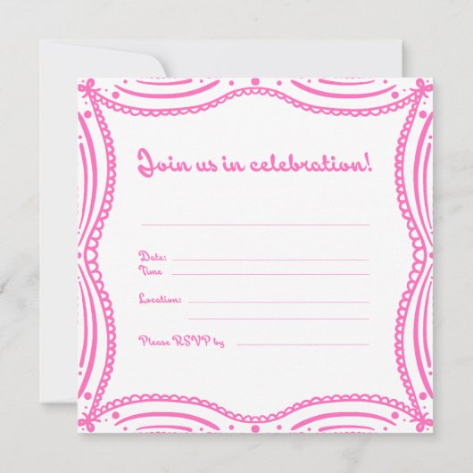 Een liefdevol feest kaart (Achterkant)