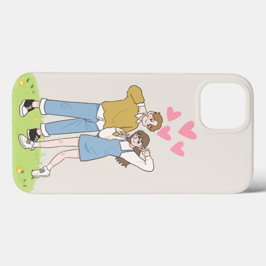 Een liefdevol paar Case-Mate iPhone case (Achterkant (horizontaal))