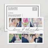 Een liefdevol schrijven bruiloft Hartelijk dank -  Briefkaart (Voorkant / Achterkant)