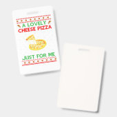 Een liefdevol Shirt van Pizza, alleen maar Funny K Badge (Front & Back)