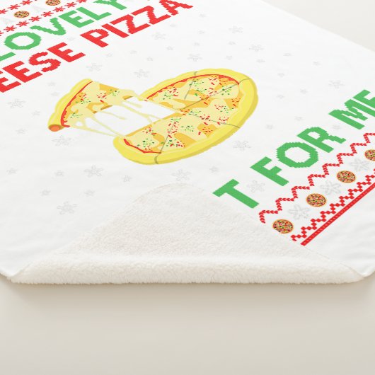 Een liefdevol Shirt van Pizza, alleen maar Funny K Sherpa Deken (3/4)