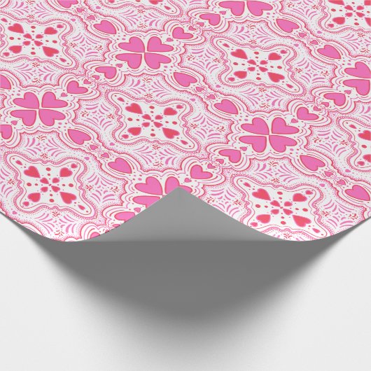 Een liefdevolle cadeaupapier (Hoek)