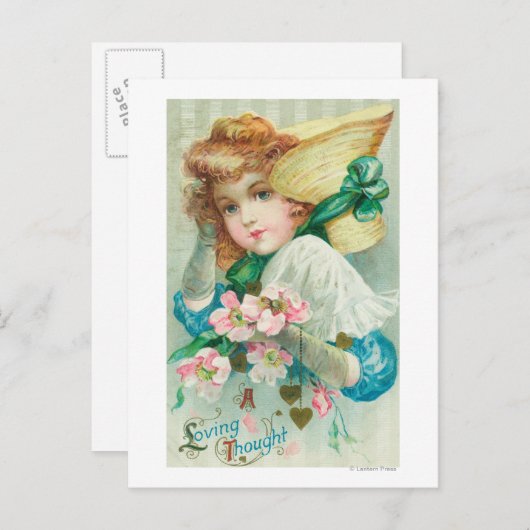 Een liefdevolle dij met Bonnet Briefkaart (Voorkant / Achterkant)