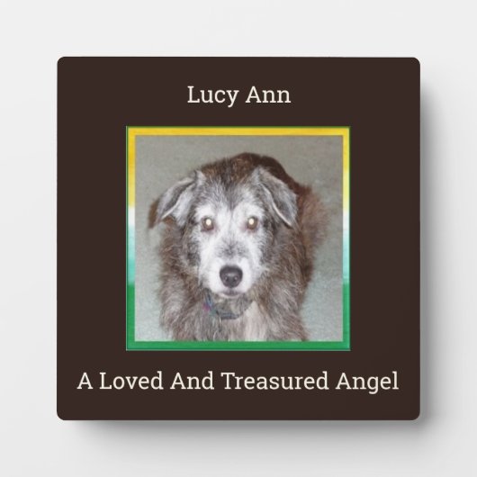 Een liefdevolle en Treasured Angel Fotoplaat (Voorkant)