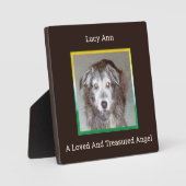 Een liefdevolle en Treasured Angel Fotoplaat (Voorkant)