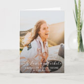 Een liefdevolle foto-Memorial Programma (Voorkant)