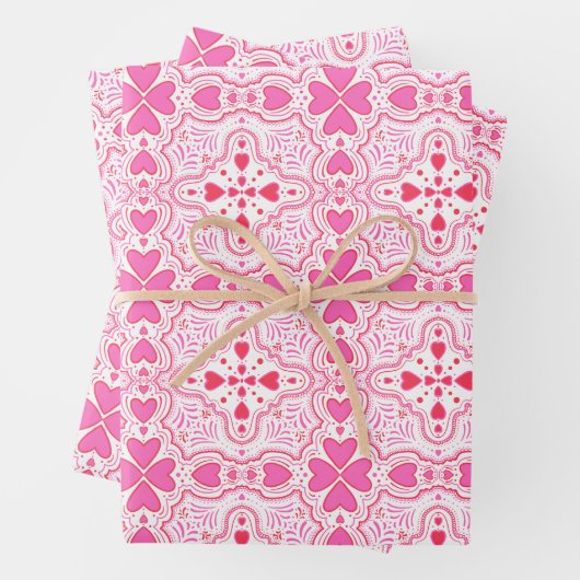 Een liefdevolle inpakpapier vel (In situ)