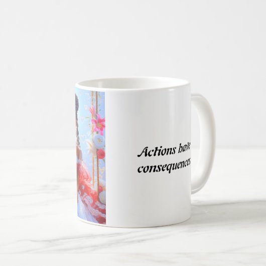 Een liefdevolle omhelzing in een beker: warmte voo koffiemok (Voorkant rechts)