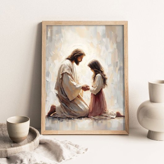 Een liefdevolle Verlosser, Christelijke Kunst, Jez Poster