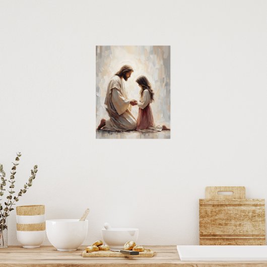 Een liefdevolle Verlosser, Christelijke Kunst, Jez Poster (Keuken)
