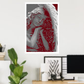 Een liefhebbende Angel 36 x 24 Poster (Thuiskantoor)