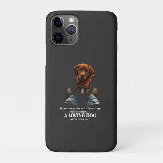 Een liefhebbende hond is nodig als je aan het eind Case-Mate iPhone case (Achterkant)