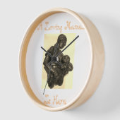 Een liefhebbende mama is hier een wandklok (Hoek)