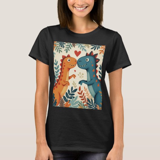 een liefhebber dinosaurus T-shirt (Voorkant)
