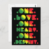 ÉÉN LIEFJE, ÉÉN HART, ÉÉN BESTEMMING. BRIEFKAART (Voorkant / Achterkant)