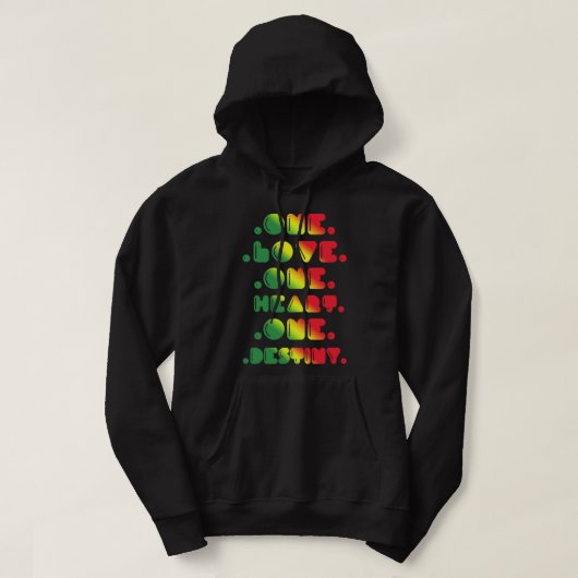 ÉÉN LIEFJE, ÉÉN HART, ÉÉN BESTEMMING. HOODIE (Design voorkant)