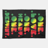 ÉÉN LIEFJE, ÉÉN HART, ÉÉN BESTEMMING THEEDOEK (Horizontaal)