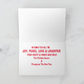 Een liefje- en aanbestedingsfeestdag feestdagen kaart (Binnen)