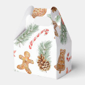 Een liefje is op weg Cookie Christmas Baby shower Bedankdoosjes (Achterkant)