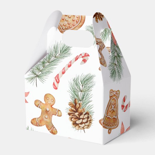 Een liefje is op weg Cookie Christmas Baby shower Bedankdoosjes (Achterkant)