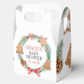 Een liefje is op weg Cookie Christmas Baby shower Bedankdoosjes (Geopend)