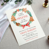 Een liefje is op weg Cookie Christmas Baby shower Kaart