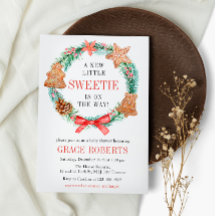 Een liefje is op weg Cookie Christmas Baby shower