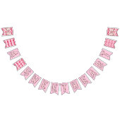 Een liefje, roze en rood hart vlaggetjes (Alle)