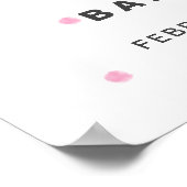 Een Liefje Valentijns Baby shower Welkom Poster (Hoek)