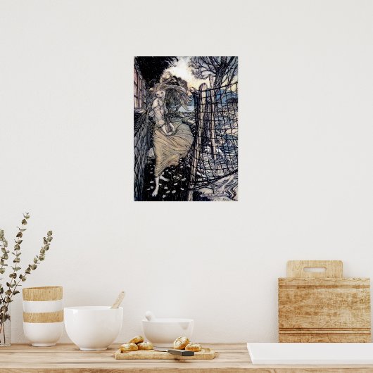 Een lieflijk meisje poster (Keuken)