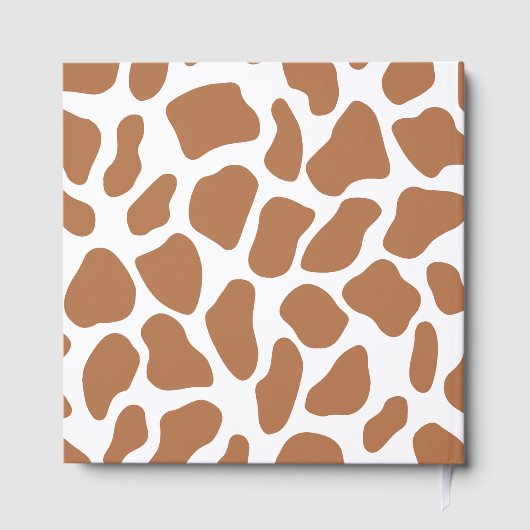 Een lieflijk zittende giraffe Keepsake baby boek (Achterkant)