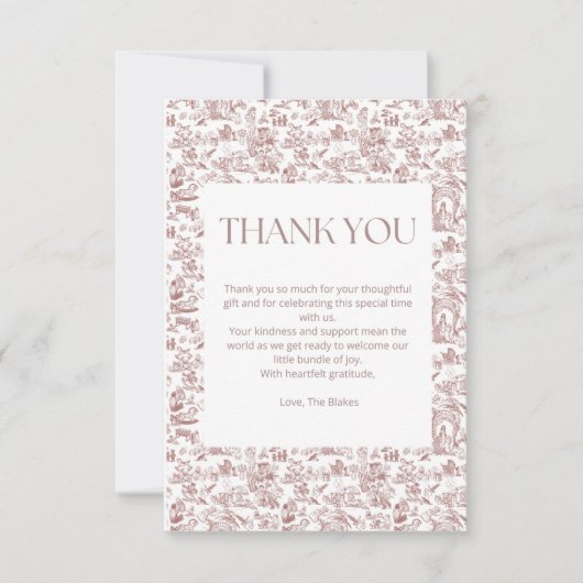 Een lieve aankomst dank je wel kaart (Voorkant)