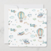 Een lieve baby jongen is op weg naar het Baby show Kaart (Achterkant)