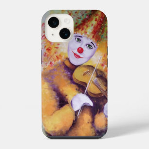 Een lieve clown die viool speelt iPhone 14 hoesje