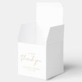 Een lieve dank! Minimale, luxe bruiloft Bedankdoosjes (Geopend)