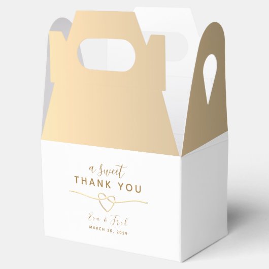 Een lieve dank u bruiloft gunst box bedankdoosjes (Geopend)