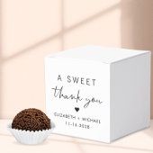 Een lieve dank u chique bruiloft bedankdoosjes